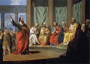 Giovanni Ricco Sermon of the Hl. paulus oil painting reproduction